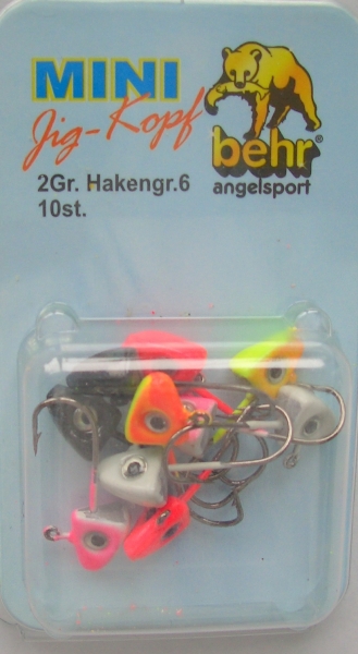 Mini Jigköpfe 10 stück Hakengr. 6